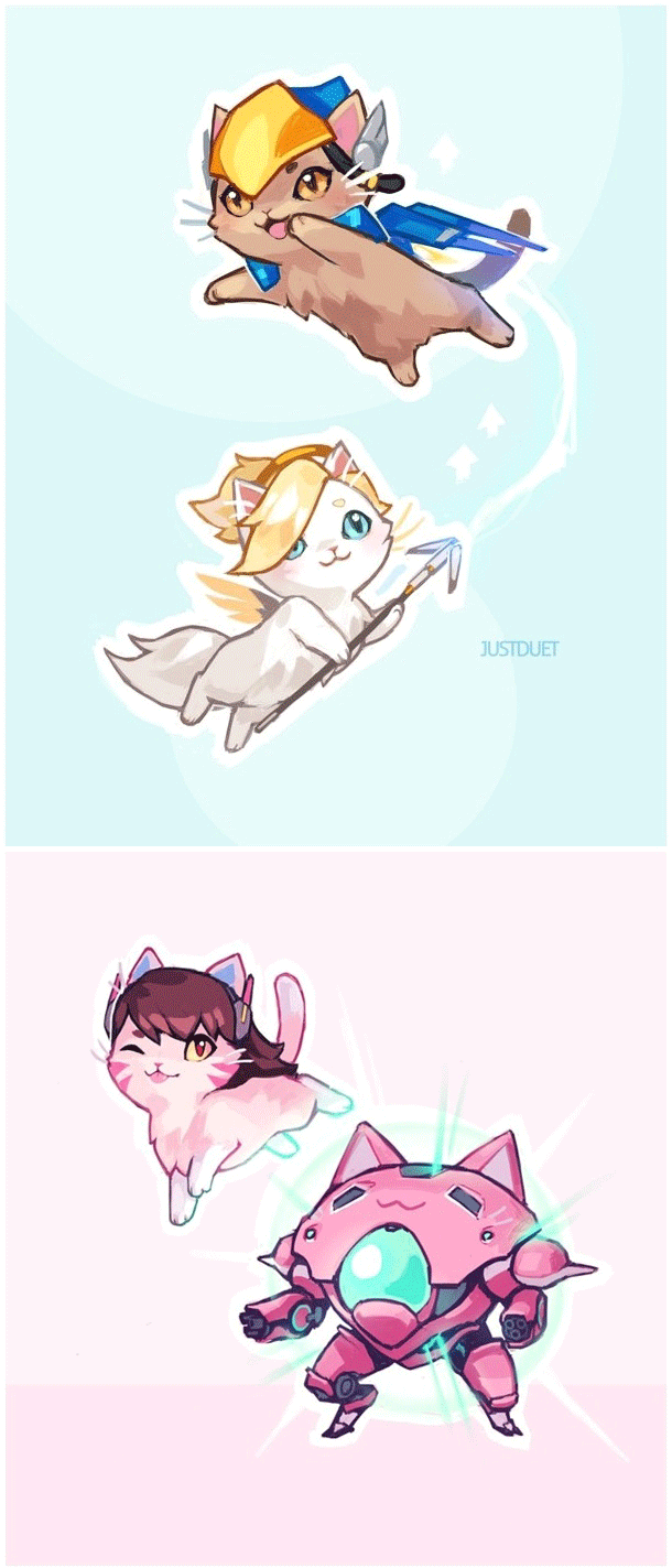 守望先锋喵星人萌图分享