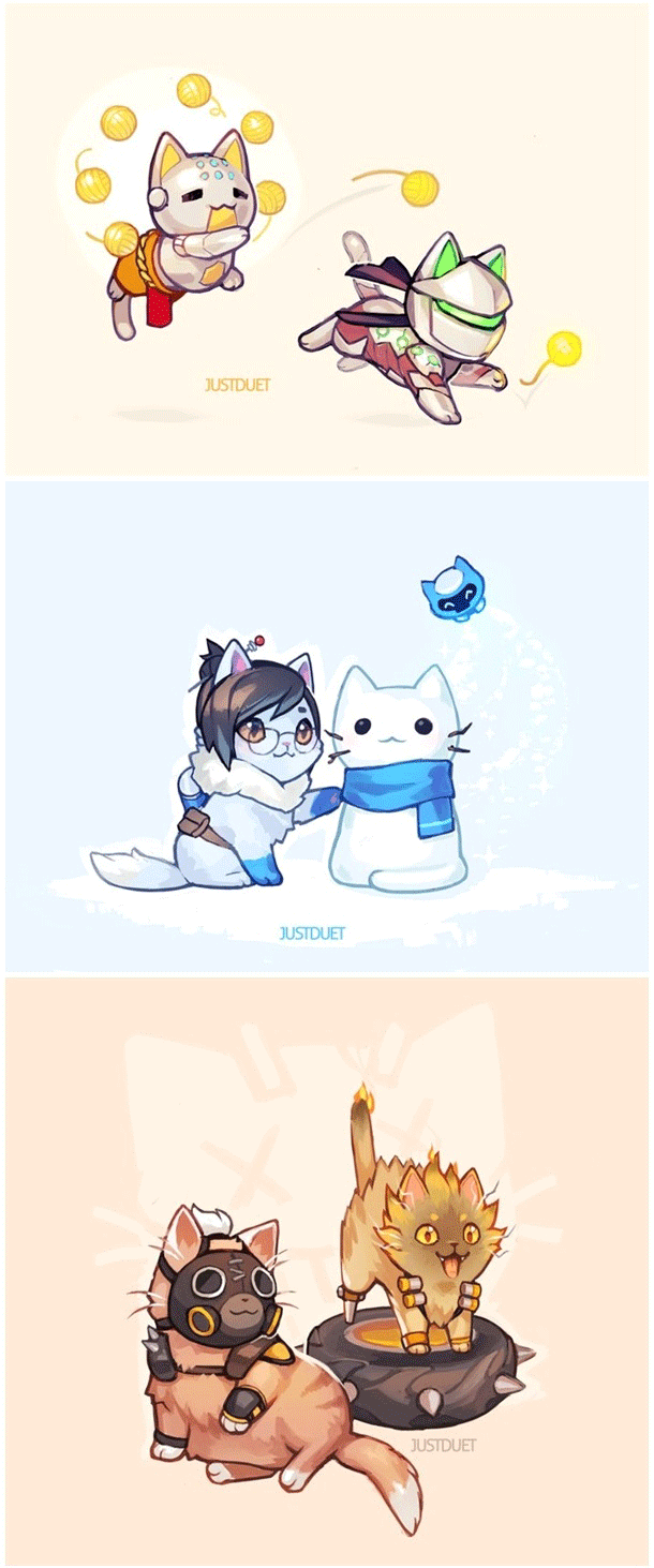 守望先锋喵星人萌图分享