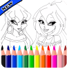 Coloring Book for Winx HD