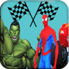 Spider VS Superheroes Car Race