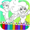 游戏下载Superheroes Girls Coloring Game