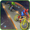 Impossible Superhero Hill Climb BMX Stunt Racing