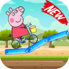 游戏下载pepa happy pig bicycle riding