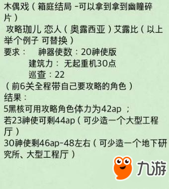 永远的7日之都箱庭多周目攻略 木偶线怎么走