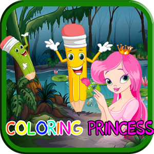 Coloring Princess belle game