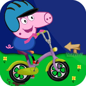 papa pig bike
