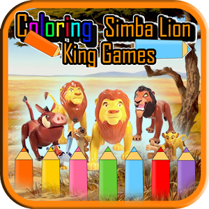Coloring Simba Lion Game