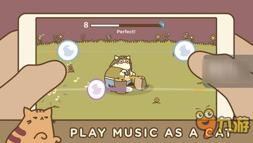 《Tappy Cat》是一款用肉球按住琴弦来演奏乐曲的治愈小游戏