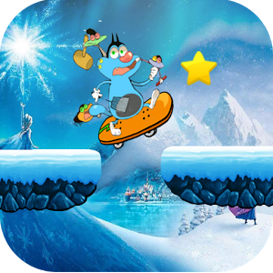 oggy santa snowboard