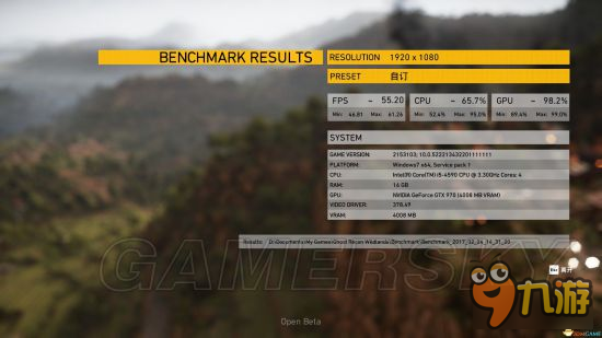 《幽靈行動(dòng)荒野》GTX970顯卡高畫(huà)質(zhì)幀數(shù)測(cè)試 970顯卡畫(huà)面測(cè)試一覽
