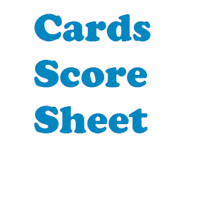 Card Score Sheet