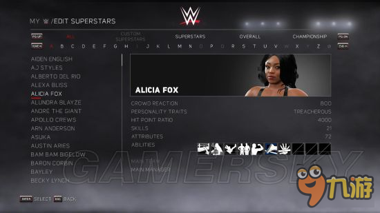 《WWE2K17》人物能力操作及效果全解图文攻略