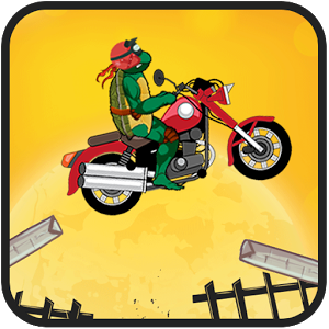 Turtle Motobike Ninja Adventur