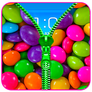 Candy Zipper Lock Screen Prank