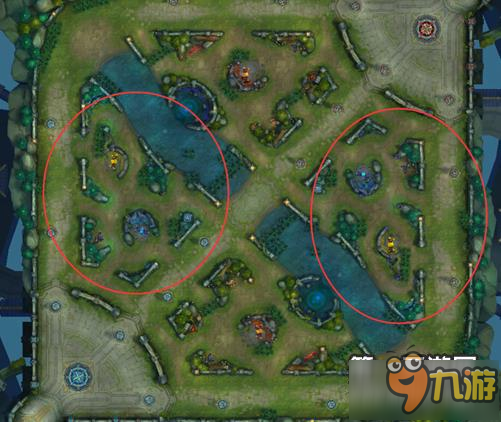 王者峡谷地图黄buff上路下路野怪位置[图]