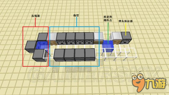 《我的世界》扫射矢量炮制作图文教程 扫射矢量炮怎么制作