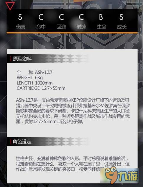 少女前線ash12.7怎么樣 簽到槍娘ash127屬性圖鑒