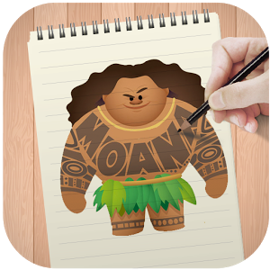 Learn Draw Moana