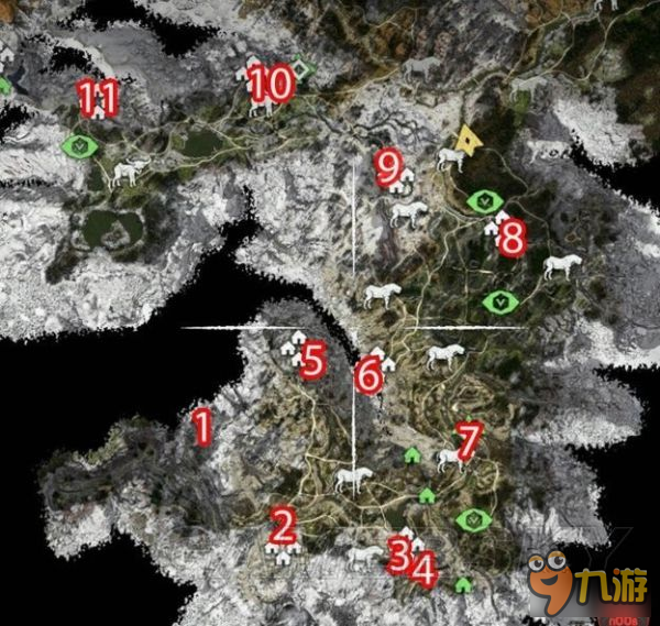 《地平线黎明时分》食草者奖杯训练假人位置分布图一览