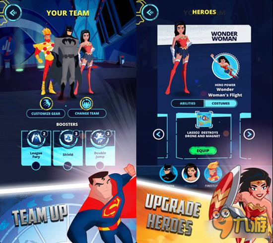 《正义联盟行动跑酷》上市 英雄们通过跑酷抓坏人