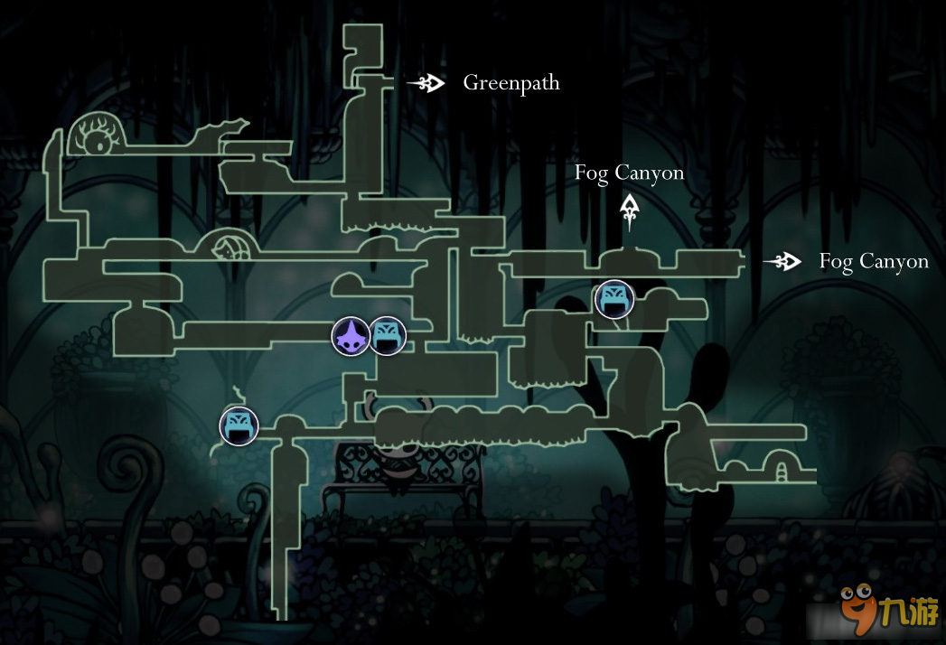 hollow knight fungal wastes map