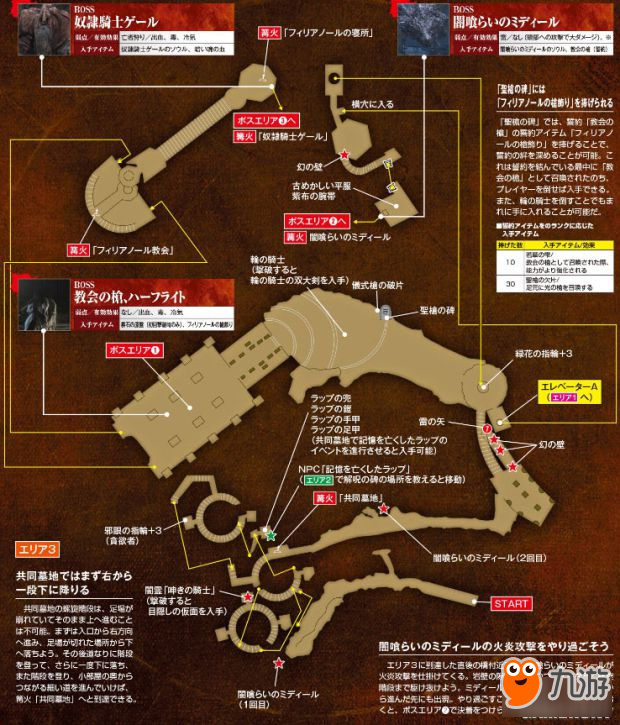 《黑暗之魂3》DLC2地图 DLC2平面大地图一览