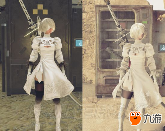 《尼尔机械纪元》2B白色裙子服装替换Mod下载及使用说明