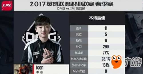 LOL逆天翻盤！2017LPL春季半決賽 OMG讓二追三擊敗IM