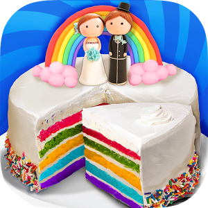 Wedding Rainbow Cake