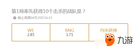 《LPL》2017春季總決賽第1局率先獲得10個(gè)擊殺的戰(zhàn)隊(duì)是？