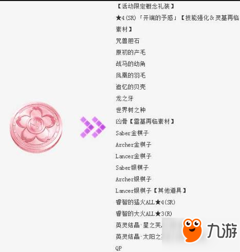 命运冠位指定fgo日服CCC联动樱花币兑换表一览