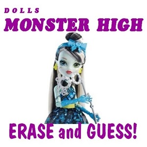 Monster DOLLS. Erase and guess