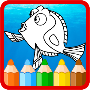 Coloring book for dory