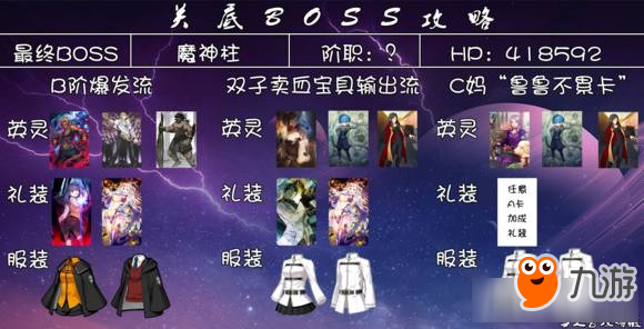 Fate Grand Order 第五章魔神柱低练度打法详解 Fate 九游手机游戏