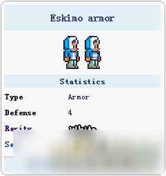 泰拉瑞亚爱斯基摩套装怎么得 爱斯基摩套装ID和属性详解