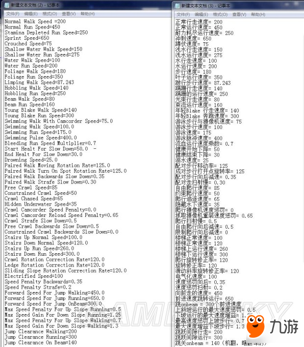 《逃生2》怎么修改参数 参数文件修改中文说明