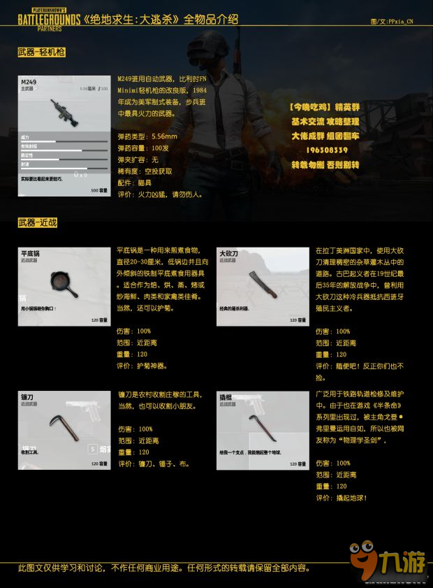 《絕地求生大逃殺》武器裝備與載具介紹 全物品介紹