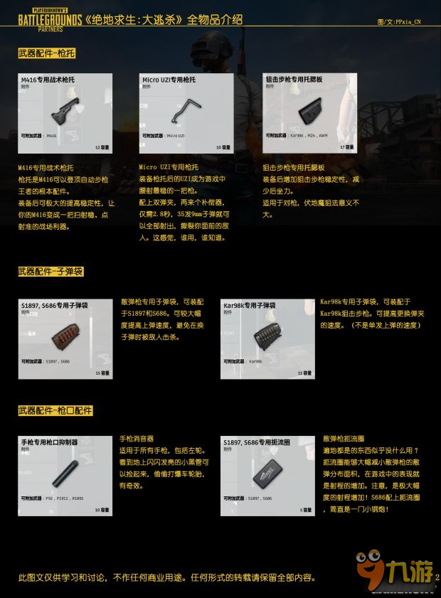 《絕地求生大逃殺》武器裝備與載具介紹 全物品介紹