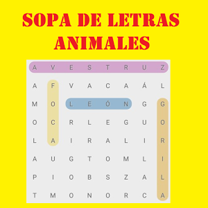 Sopa de letras de animales