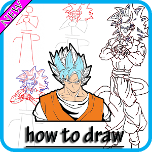 how to draw super saiyan god