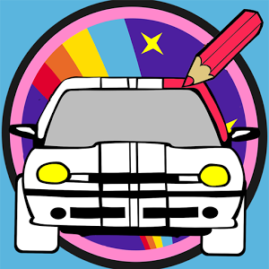 car and vehicle coloring book