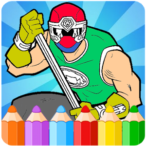 How To Color Power Rangers HD