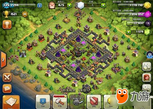 部落冲突九本奇葩方块阵介绍 城堡中心放置