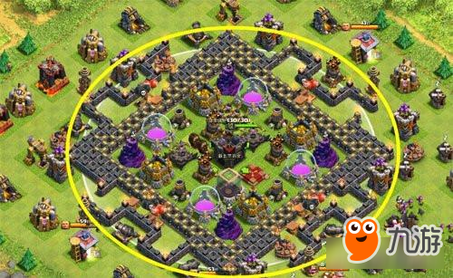 部落冲突九本奇葩方块阵介绍 城堡中心放置