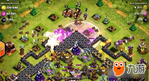 部落冲突九本奇葩方块阵介绍 城堡中心放置