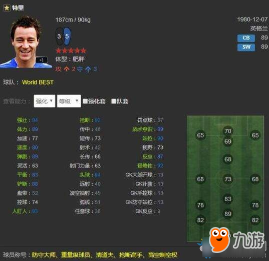 《FIFAOL》WB卡主流球員評(píng)測(cè)