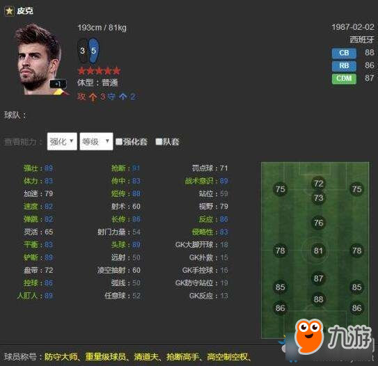 《FIFAOL》WB卡主流球员评测