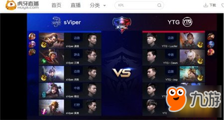 KPL李元芳再次立功 YTG勢如猛虎2:0帶走sViper