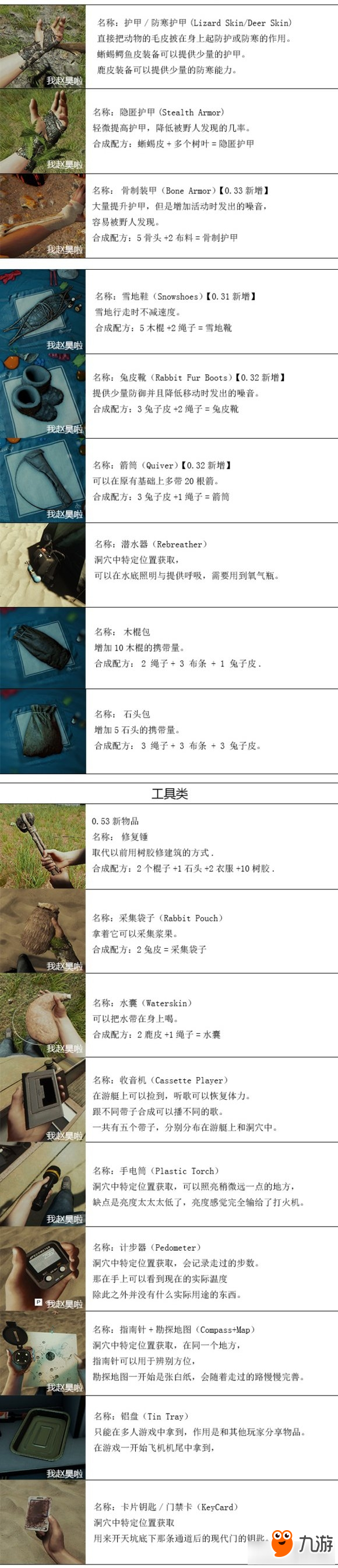 森林游戲攻略大全 森林武器資料+合成配方+材料大全