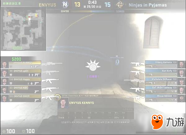 CSGO战术分析之ENVYUS默认小道打法